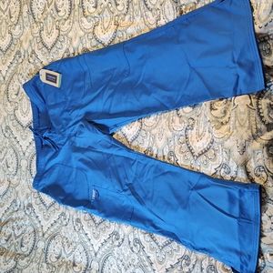 NWT cherookee royal blue large petite scrub pants